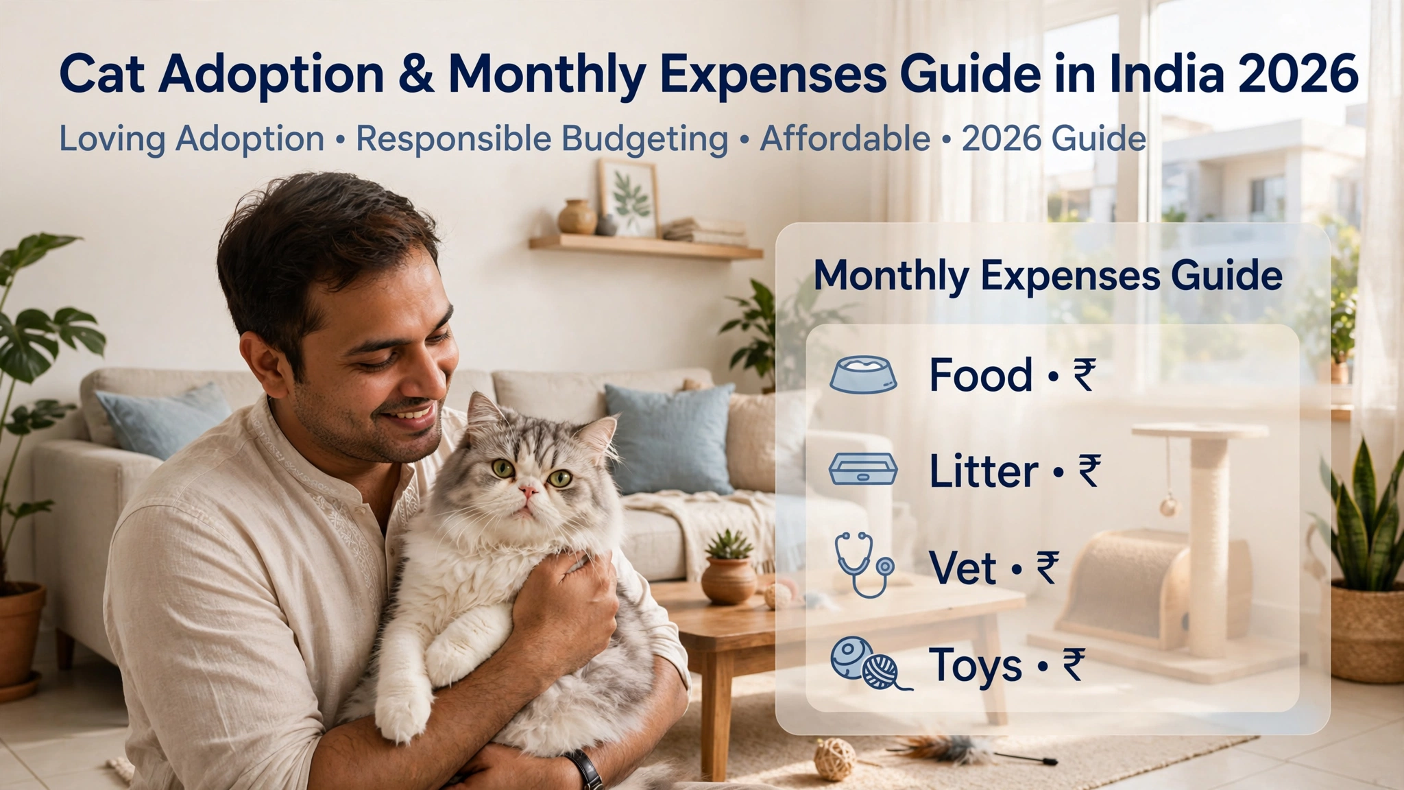 Cat Adoption & Monthly Expenses Guide in India 2026